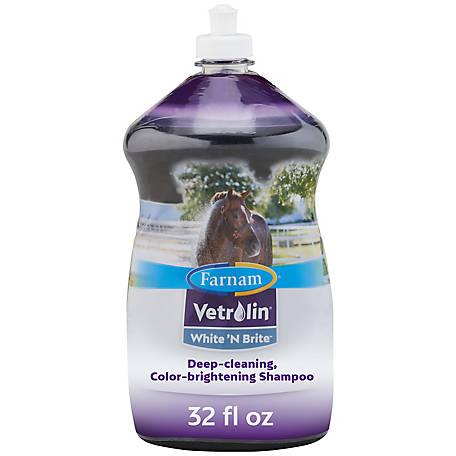 Farnam Vetrolin White 'N Brite Horse Shampoo, 32 oz.