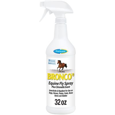 Farnam Bronco E Equine Fly Spray Plus Citronella Scent, 1 qt.