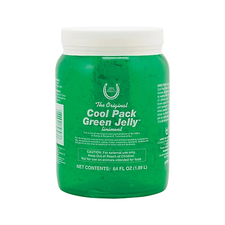 Horse Health Cool Pack Green Jelly Liniment for Horses, 64 oz.