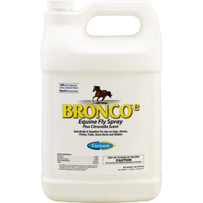 Farnam Bronco E Equine Fly Spray Plus Citronella Scent, 1 gal.