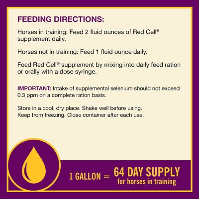 Image showing  Red Cell Iron-Rich Horse Supplement, 1 gal.