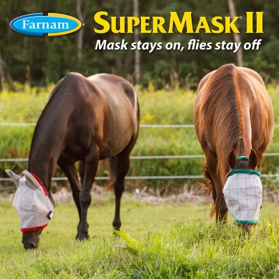 Details about  / Horse Fly Flyings Away Mask Full Face Ears Mesh Protect Cover Average Size Blue