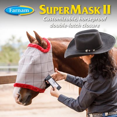 Farnam Supermask II Standard Equine Horse Fly Insect Mask 100504650 for sale online 