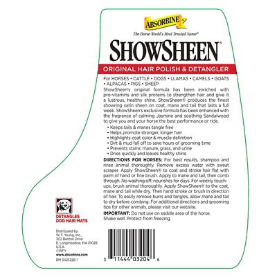 Image showing  ShowSheen Horse Hair Polish and Detangler, 1 gal.