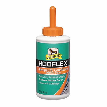 Absorbine Hooflex Therapeutic Horse Hoof Conditioner Liquid, 15 oz.