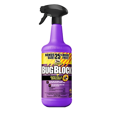 Absorbine Bug Block Insecticide and Repellent, 40 Fl oz. Bottle