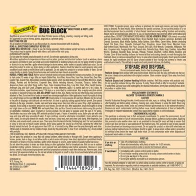 Image showing  Bug Block Insecticide and Repellent, 40 fl. oz. Bottle