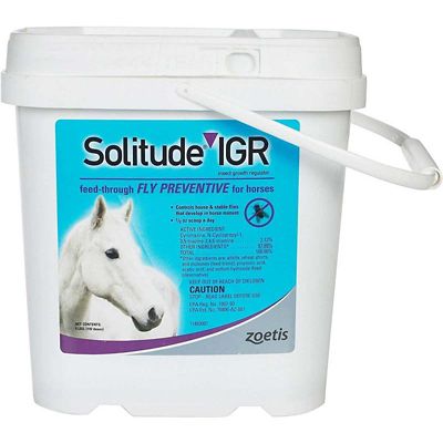 Zoetis SOLITUDE IGR Feed-Through Fly Control for Horses, 6 lb.