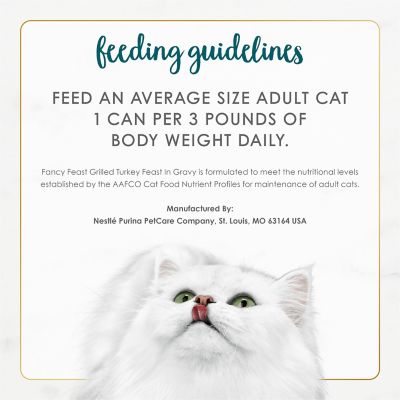 Image showing 6 th Purina Fancy Feast Grilled Turkey Feast Canned Cat Food