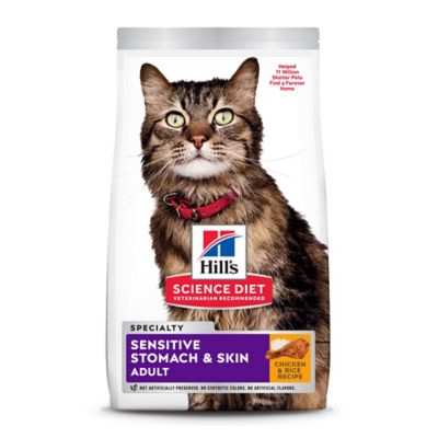 Hill's Science Diet Sensitive Stomach and Skin Adult Chicken and Rice Recipe Dry Cat Food