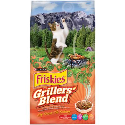 Friskies Grillers Blend Adult Chicken, Beef, Turkey and Vegetables Recipe Dry Cat Food