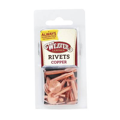 Weaver Equine Assorted Copper Rivets and Burrs (#9), 3/4 in., 1 in., 1-1/4 in.