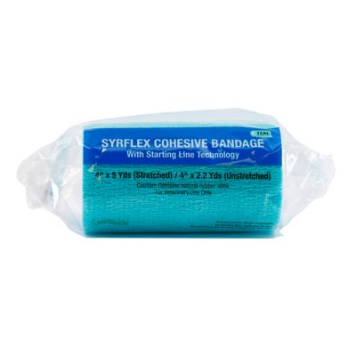 Image showing  Cohesive Bandage, 4 in, Teal Blue