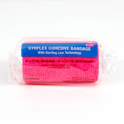 Image showing  Cohesive Bandage, 4 in, Pink