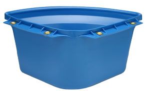 Image showing  6 gal. Corner Feeder Bucket, Black
