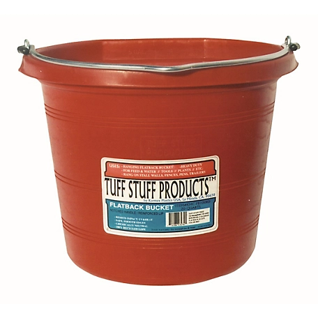 Vplast Bucket with Flat Side 15 L One Size Red