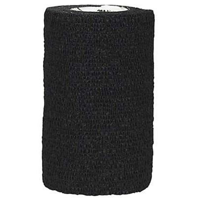 SyrFlex Cohesive Bandage, 4 in, Black