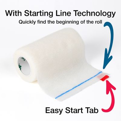 Image showing  Bandaging Tape, 4 in. x 5 yd., White