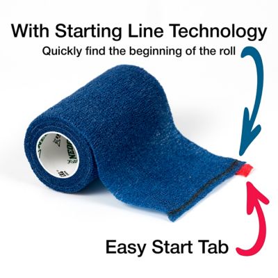 Image showing  Bandaging Tape, 4 in. x 5 yd., Blue