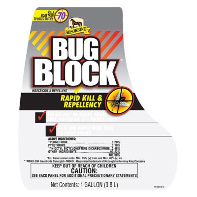 Image showing  Bug Block Insecticide and Repellent for Horses, Ponies and Dogs, 1 gal.