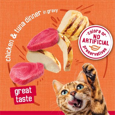 Image showing  Prime Filets Adult Chicken and Tuna in Gravy Recipe Wet Cat Food, 5.5 oz.
