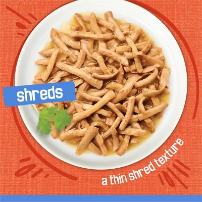 Image showing  Adult Chicken/Salmon Shreds in Gravy Recipe Wet Cat Food, 5.5 oz.