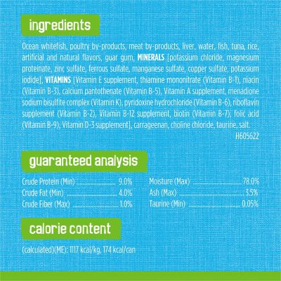 Image showing  Adult Ocean Whitefish/Tuna Pate Wet Cat Food, 5.5 oz.