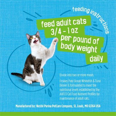 Image showing 6 th Purina Friskies Adult Ocean Whitefish/Tuna Pate Wet Cat Food, 5.5 oz.