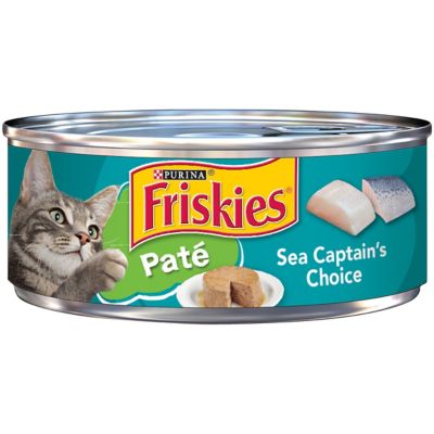 Friskies Sea Captain's Choice Adult Fish Pate Wet Cat Food, 5.5 oz. Can Great Cat Food Plus Great Value
