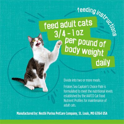 Image showing 6 th Purina Friskies Pate Sea Captain's Choice Wet Cat Food, 5.5 oz.