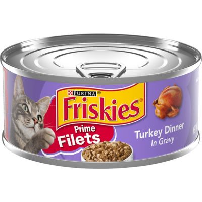 Friskies Prime Filets Adult Turkey in Gravy Wet Cat Food, 5.5 oz. Can