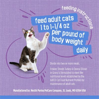 Image showing 7 th Purina Friskies Savory Adult Turkey/Cheese Shreds Wet Cat Food, 5.5 oz.