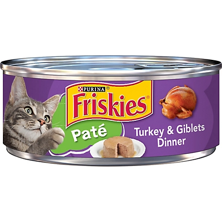 Friskies Adult Turkey and Giblets Pate Wet Cat Food, 5.5 oz. Can