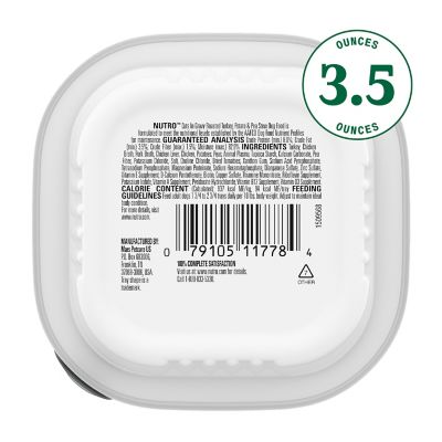 Image showing  Small Breed Adult Roast Sliced Turkey and Vegetables Stew Wet Dog Food, 3.5 oz. Tray