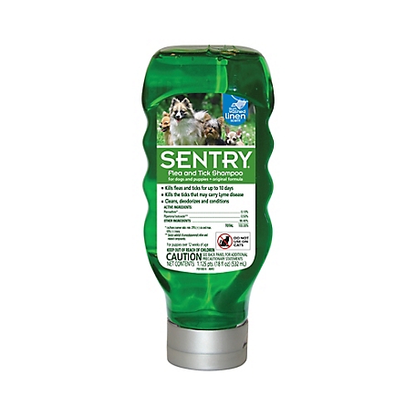 Sentry Flea and Tick Shampoo for Dogs, 18 oz., Sunwashed Linen