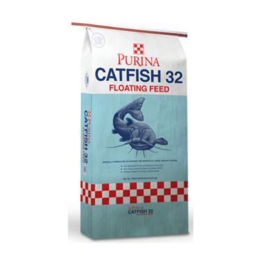 Purina Catfish 32 Floating Fish Food Diet, 50 lb. Bag Value Koi food