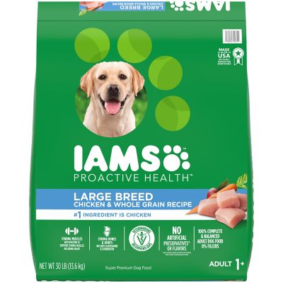 Iams IAMS PROACTIVE HEALTH Large Breed Dry Dog Food with Real Chicken, 30 lb. Bag