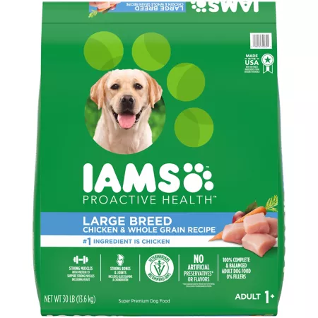 Iams IAMS PROACTIVE HEALTH Dry Dog Food for Large Breeds with Real Chicken 30 lb Bag Dry Dog Food