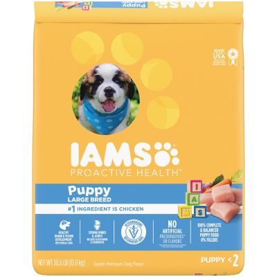 Iams Smart Large Breed Puppy Real Chicken Recipe Dry Dog Food