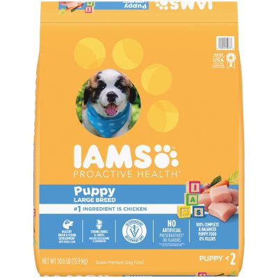 Iams Smart Large Breed Puppy Real Chicken Recipe Dry Dog Food