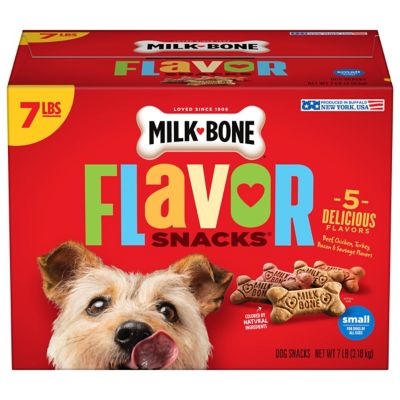 Milk-Bone Beef, Chicken, Turkey and Bacon Flavor Meaty Dog Biscuit Treats, 7 lb.