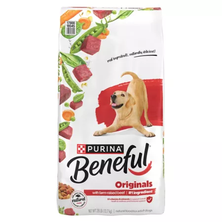 Purina Beneful Originals Dry Dog Food for Adults with Farmed Beef Formula Made with Real Meat Dry Dog Food