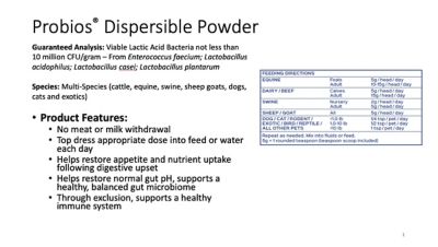 Image showing  Dispersible Horse and Livestock Probiotic Powder, 240g