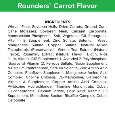Image showing  Carrot Flavor Horse Treats, 30 oz.