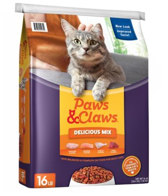 Paws \u0026 Claws Delicious Mix Cat Food, 16 