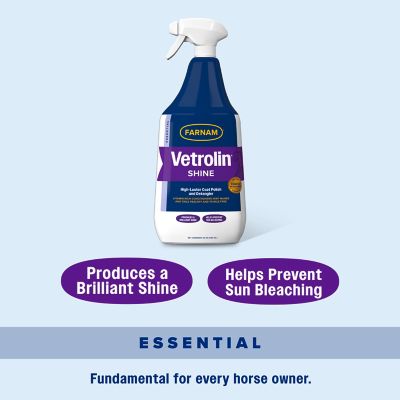 Image showing 5 th Farnam Vetrolin Shine Premium Equine Sheen and Conditioner, 32 oz.
