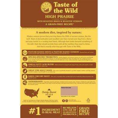 Image showing  High Prairie Adult Grain-Free Roasted Bison and Roasted Venison Dry Dog Food