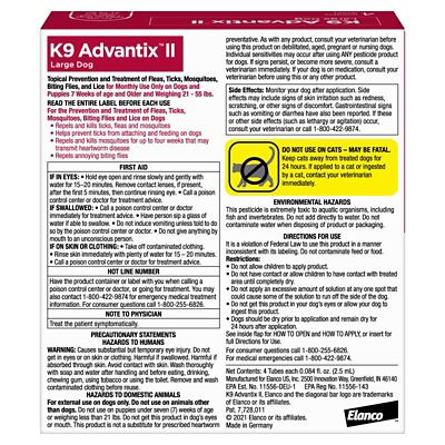 Image showing  K9 Advantix II Topical Flea and Tick Treatment for Dogs