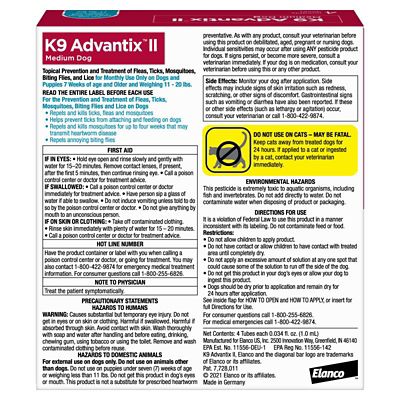 Image showing  K9 Advantix II Topical Flea and Tick Treatment for Dogs