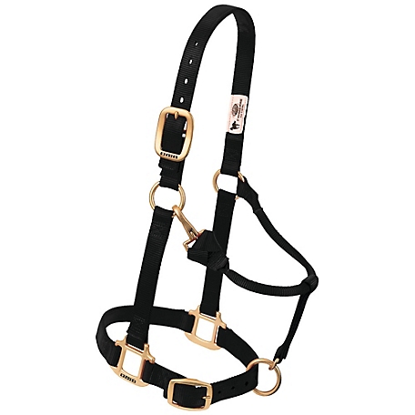 Weaver Leather Original Adjustable Chin and Throat Snap Horse Halter